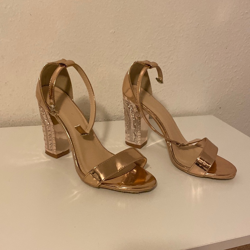 Gold heels size 9